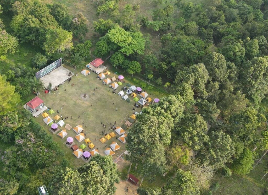 Khu vực cắm trại ngay trung tâm vườn quốc gia – Nguồn: Cat Tien National Park