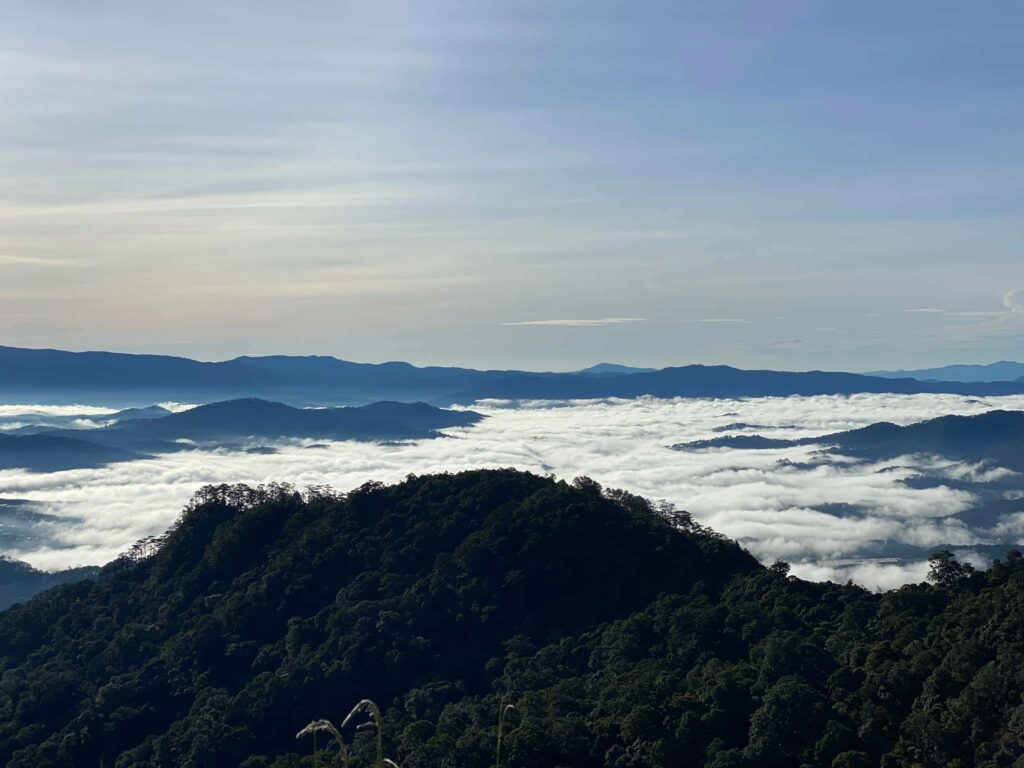 Núi Bà Langbiang ngập trong biển mây – Nguồn: Lê Huyền Trang