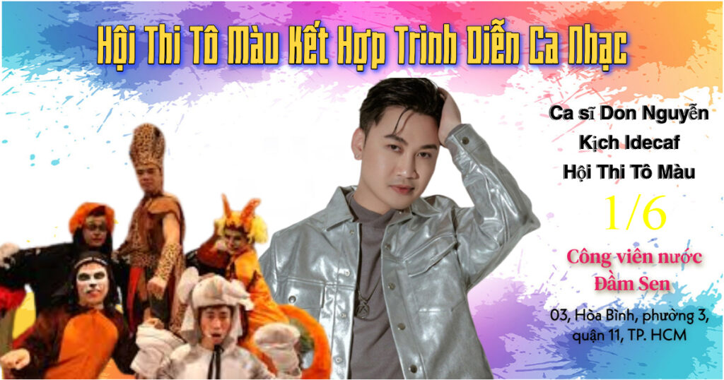 Chương trình âm nhạc đặc sắc tại công viên văn hoá Đầm Sen nhân ngày 1/6 - nguồn: công viên văn hoá Đầm Sen