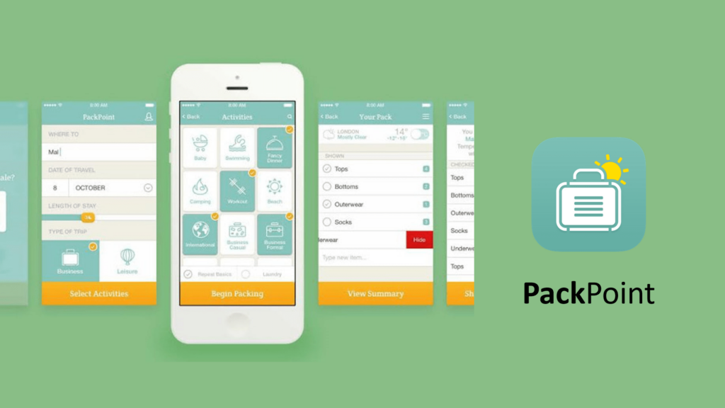 PackPoint là công cụ giúp bạn quản lý hành lý của mình – Nguồn: Internet